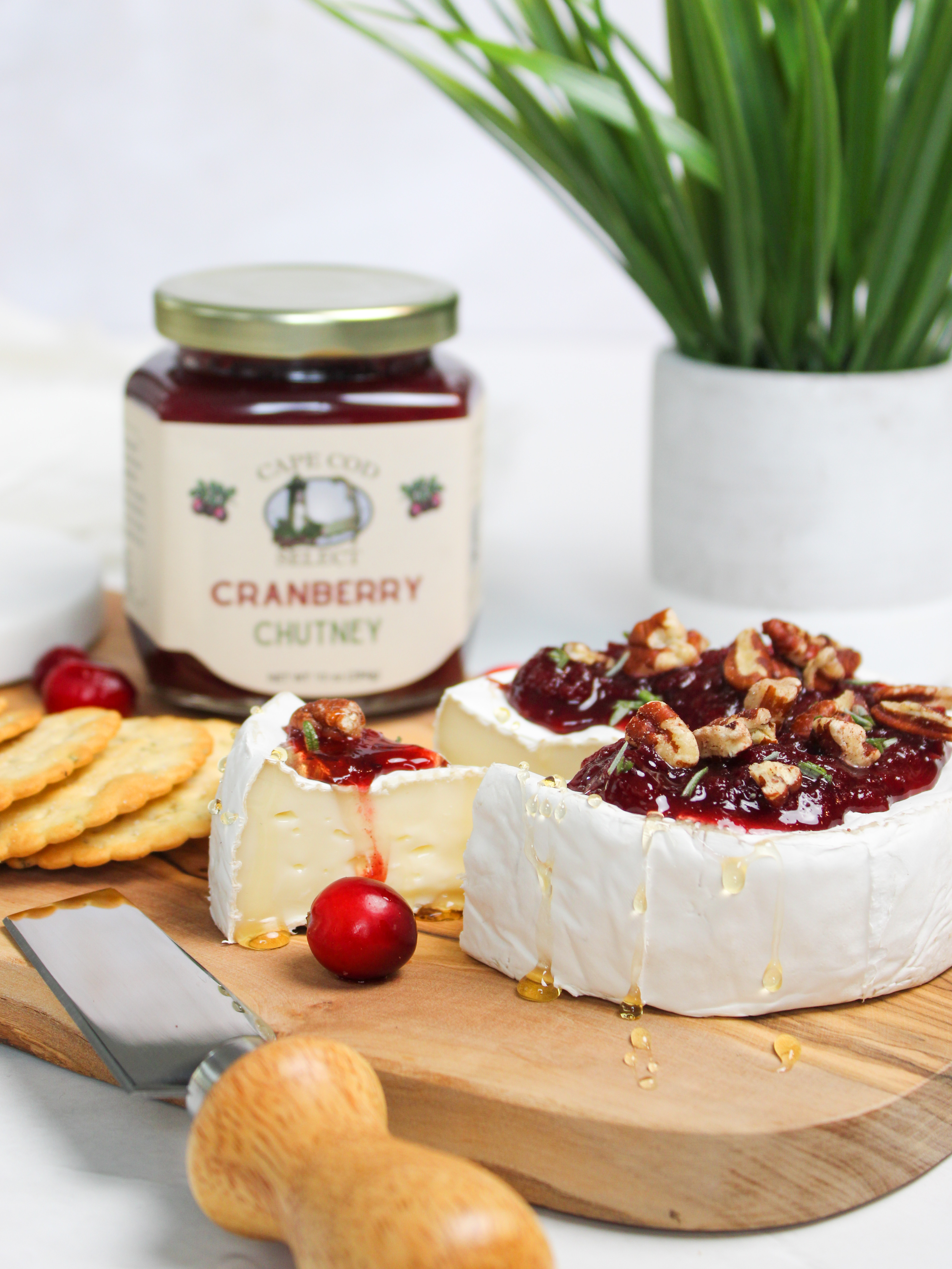 Brie with Cranberry Chutney