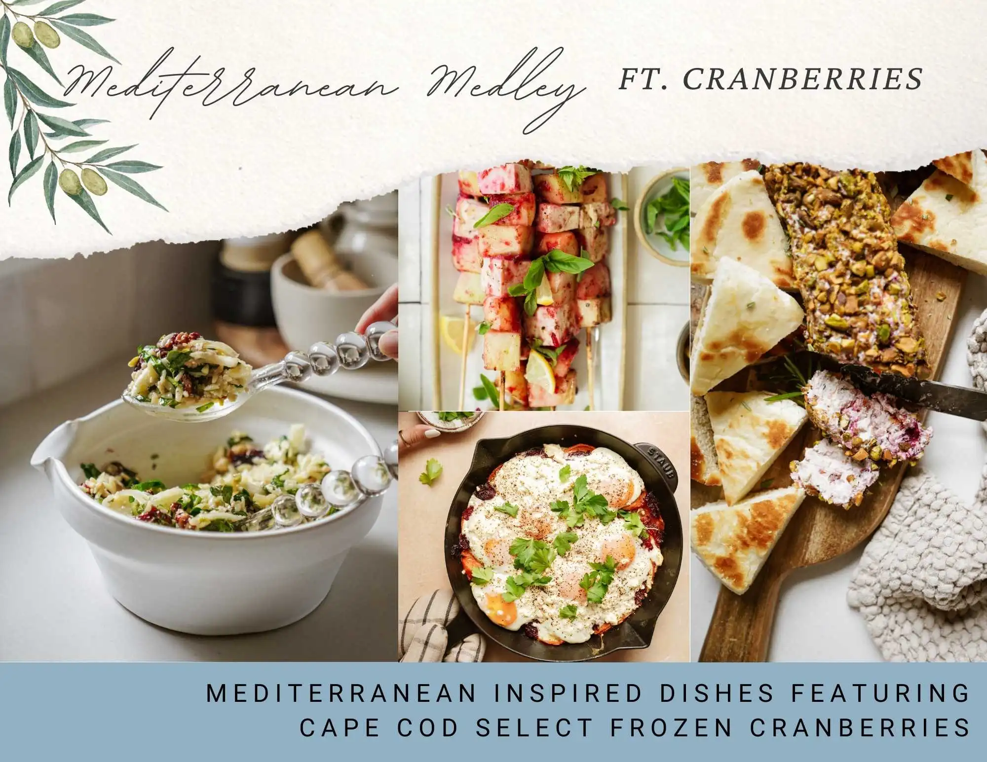 Mediterranean Medley featuring Cranberries, mediterranean recipes, cranberry recipes