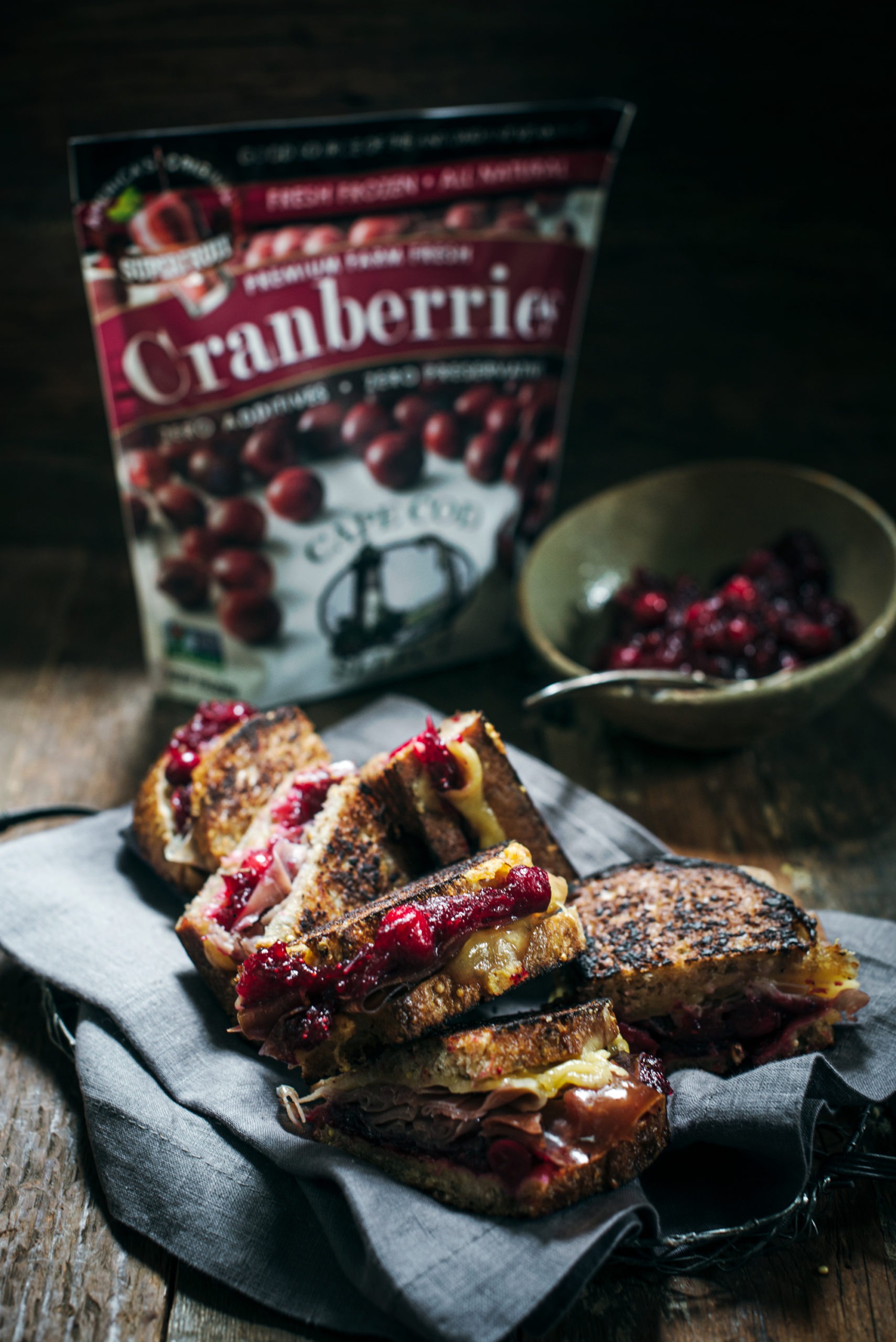 Cranberry Chutney and Prosciutto Grilled Cheese