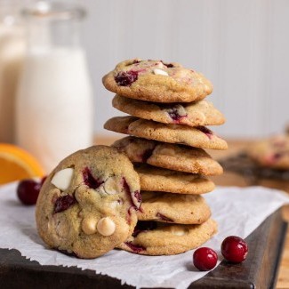 Cranberry Orange Creamsicle Cookies