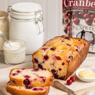 Cranberry Orange Yogurt Loaf