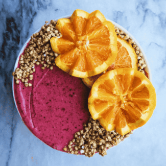 Cranberry Orange Smoothie Bowl