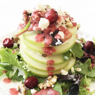 Cranberry Apple Salad with Cranberry Vinaigrette
