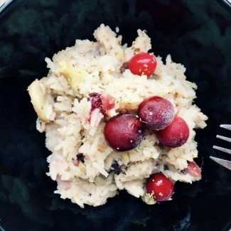 Cranberry and Mushroom Risotto