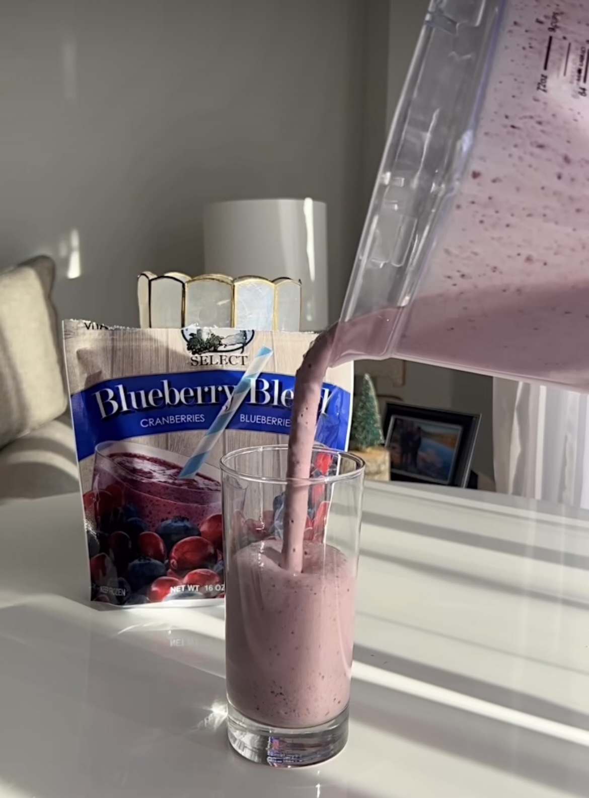 Cranberry Blueberry Collagen Smoothie